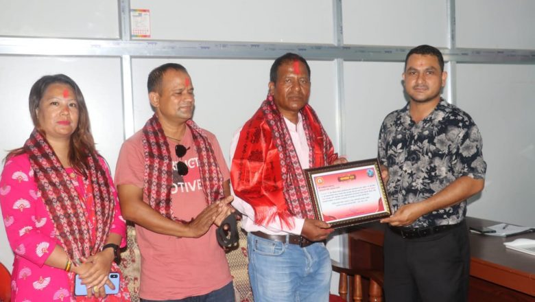 साईकल यात्री शाहलाई नेपालगन्जमा स्वागत