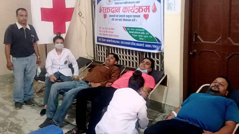 चौरसिया समाजद्वारा रक्तदान