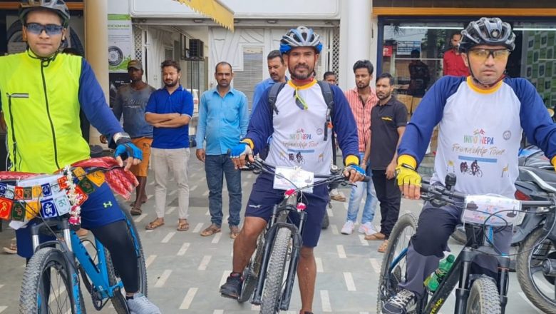 नेपाल भारत मैत्री साइकल यात्रीहरुलाई भारतमा भव्य स्वागत