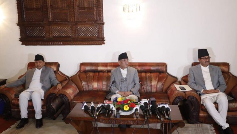भारत भ्रमणबाट फर्किएपछि प्रधानमन्त्रीले जारी गरे प्रेस विज्ञप्ति