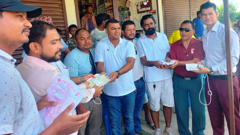 विशाल चोकमा ५० जनाले रक्तदान गरे