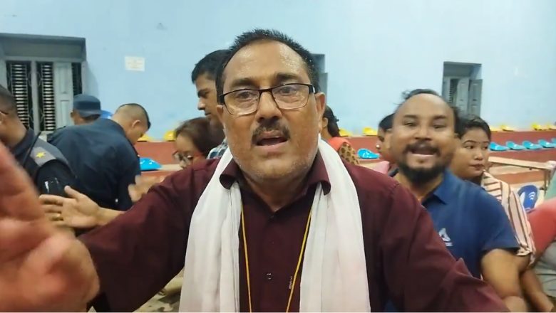 महासचिव रानाभाटद्वारा पत्रकार त्रिपाठीलाई धम्की