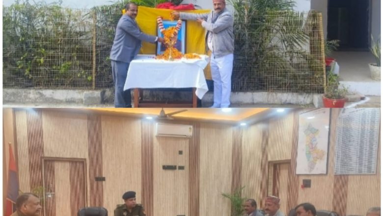 उत्तर प्रदेश अपराध रोकथाम समितिका अधिकारीहरूले बहराइच पुलिस अधीक्षकसँग गरे शिष्टाचार भेट