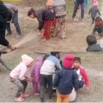 सनातन ज्ञान केन्द्रका विद्यार्थीद्वारा मन्दिर सरसफाई