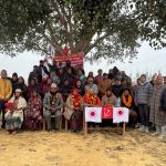 उम्मेदवार सुमन मल्ल टोलटोलमा आशीर्वाद लिदै