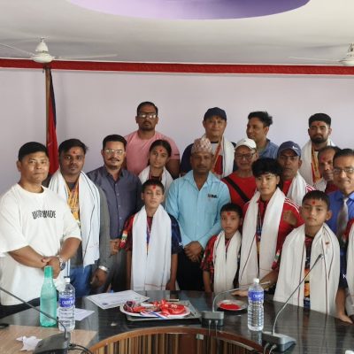 उपमहानगरद्वारा खेलाडीहरुलाई सम्मान (फोटोफिचरसहित)