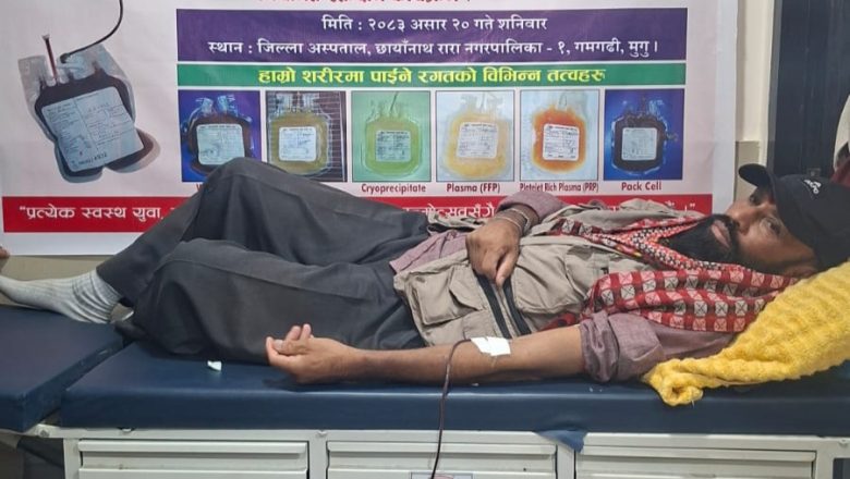 प्रेम सागरले गरे १ सय ८७ औँ पटक रक्तदान